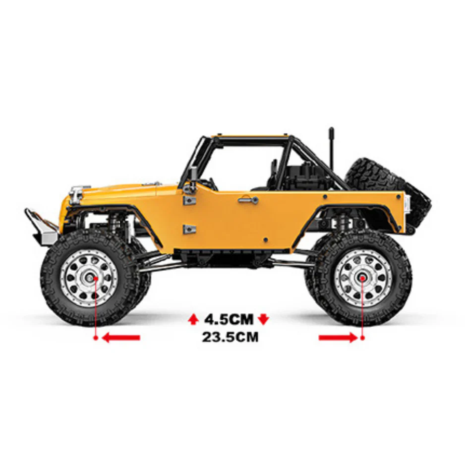 MJX Hyper Go H12Y+ 1/12 Scale RC Car High-Torque 3650 Brushless BLDC Motor Aluminum Shell - Yellow - Image 8