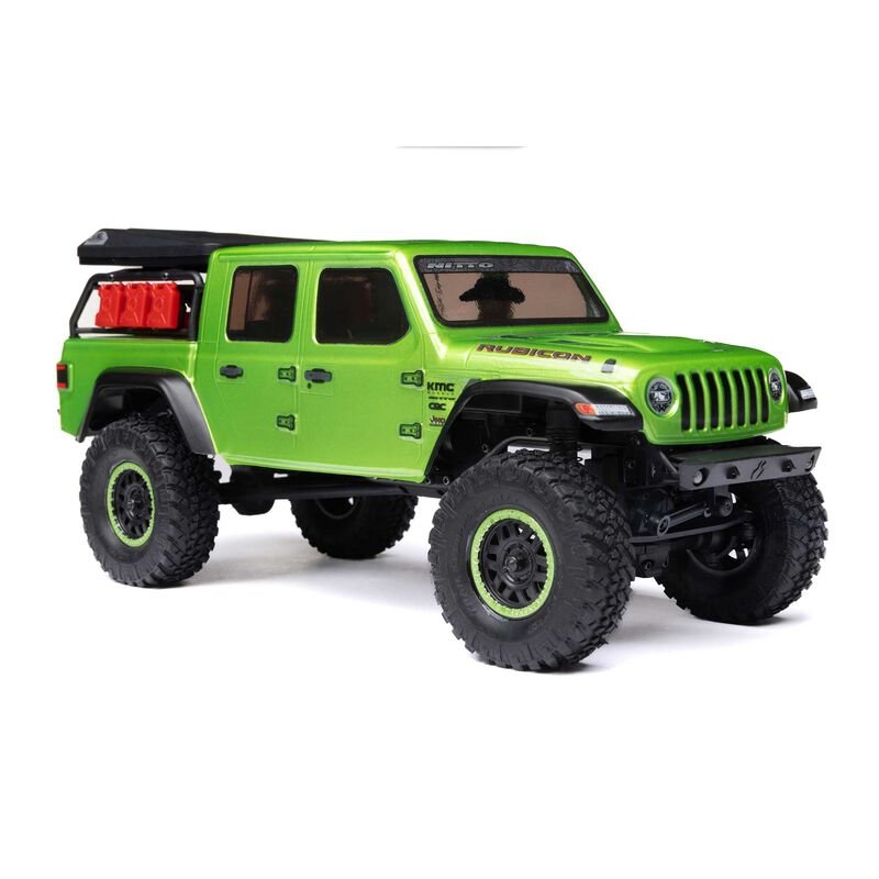 1/24 SCX24 Jeep JT Gladiator 4X4 RTR Brushed Rock Crawler (Battery & Charger Included), Green - Image 11