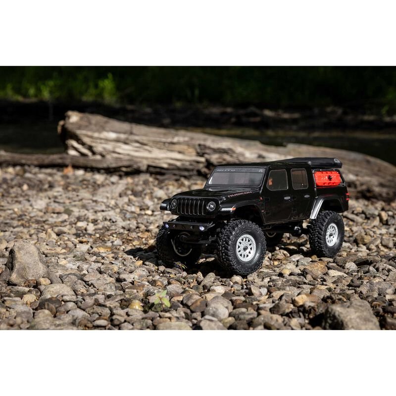 1/24 SCX24 Jeep JT Gladiator 4X4 RTR Brushed Rock Crawler (Battery & Charger Included), Green - Image 24