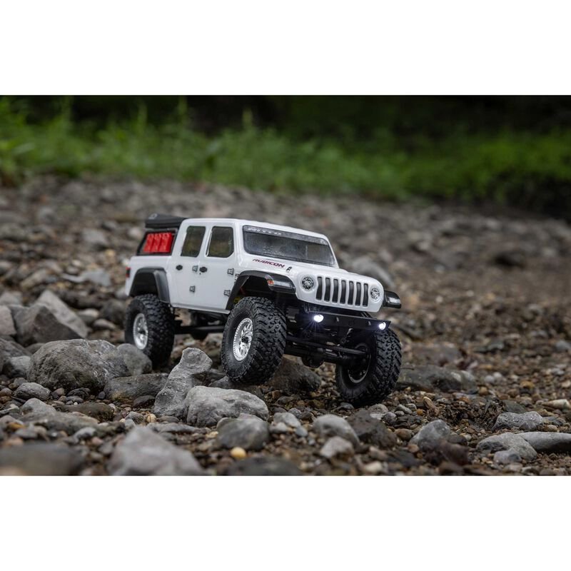 1/24 SCX24 Jeep JT Gladiator 4X4 RTR Brushed Rock Crawler (Battery & Charger Included), Green - Image 28