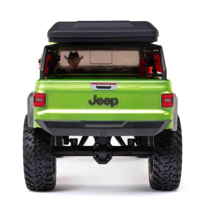 1/24 SCX24 Jeep JT Gladiator 4X4 RTR Brushed Rock Crawler (Battery & Charger Included), Green - Image 6