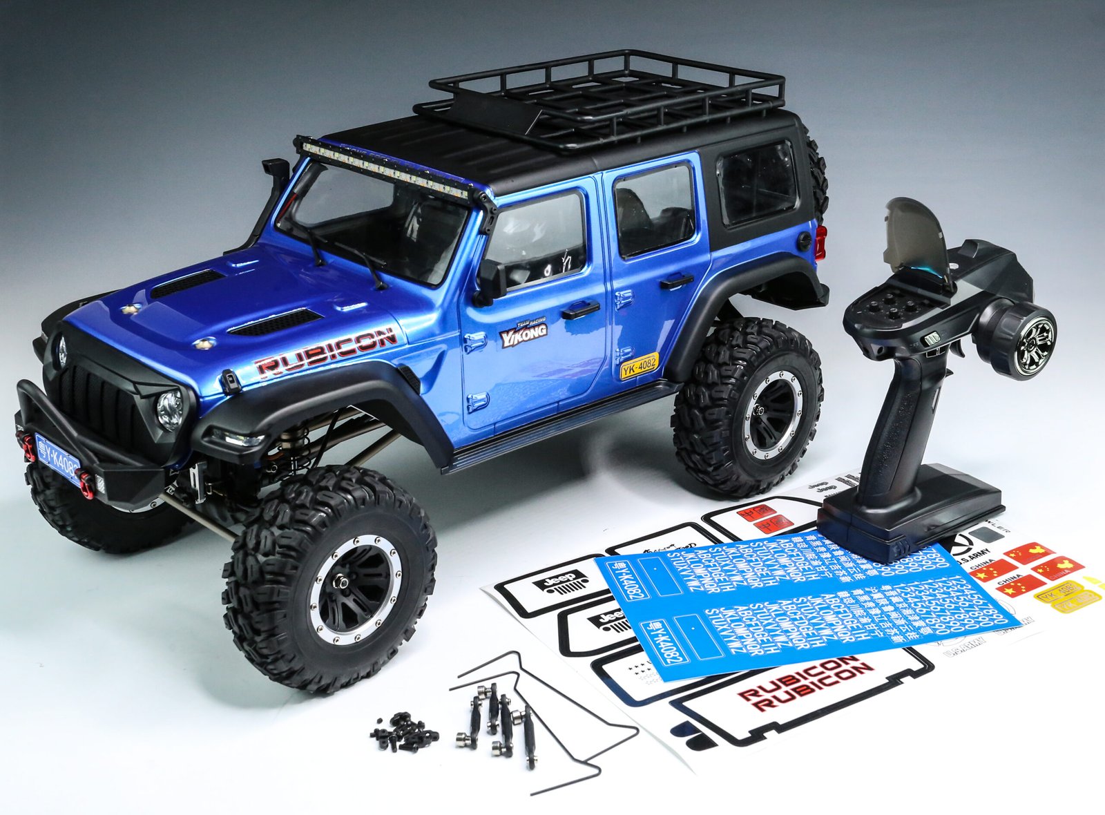 YIKONG YK4082 -V3 (JEEP RUBICON) -1/8 4WD Upgraded Version RC Crawler Car RC Climbing Vehicles Model RTR with Light System High Quality RC Car - Image 8