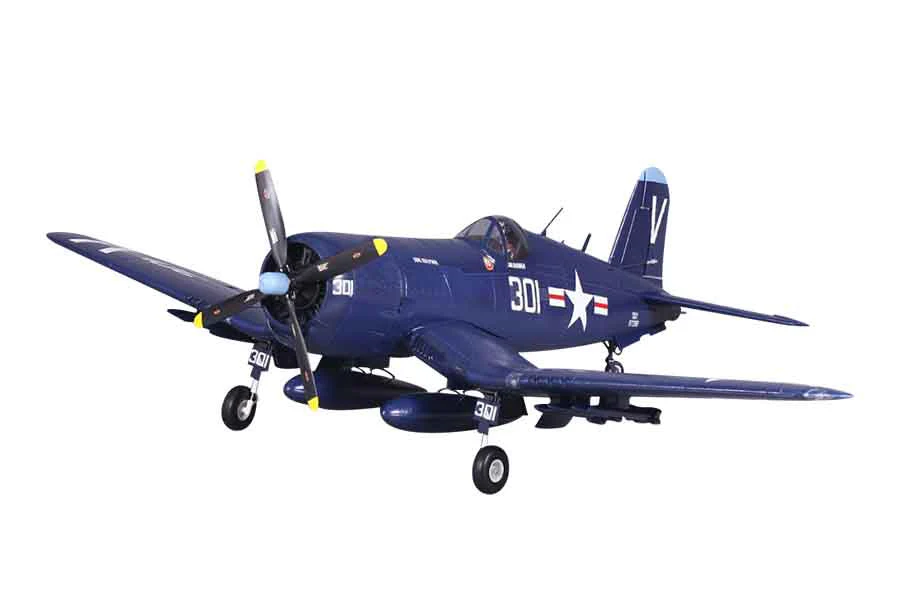FMS 1400mm (55.1") F4U Corsair PNP Blue RC Plane with 4250 KV540 Brushless Motor 70A ESC Scale Flaps & Lights