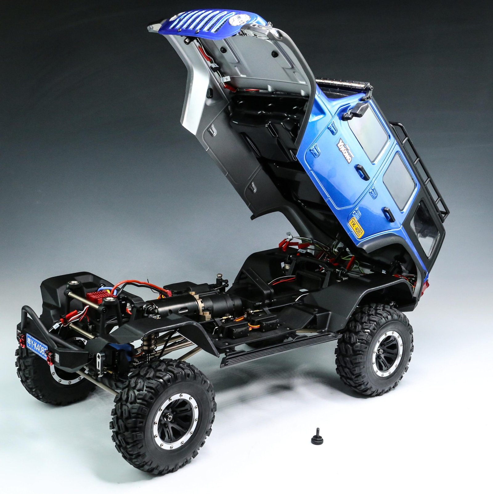 YIKONG YK4082 -V3 (JEEP RUBICON) -1/8 4WD Upgraded Version RC Crawler Car RC Climbing Vehicles Model RTR with Light System High Quality RC Car - Image 16