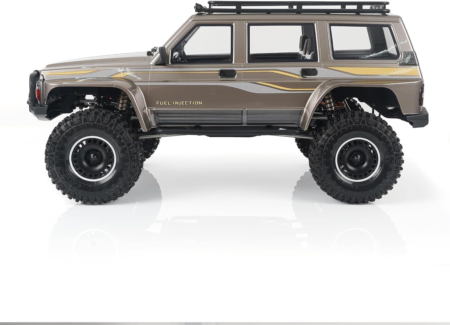 YIKONG YK4107 1/10 4WD RC Car Rock Crawler (NISSAN PATROL) Two Speed- Differential Locks- LCG Chassis -Tank Turn LED Lights Off-Road Climbing Truck - Image 7