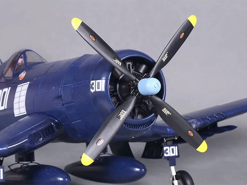 FMS 1400mm (55.1") F4U Corsair PNP Blue RC Plane with 4250 KV540 Brushless Motor 70A ESC Scale Flaps & Lights - Image 13