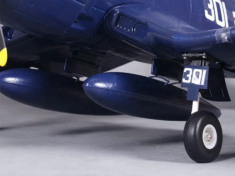 FMS 1400mm (55.1") F4U Corsair PNP Blue RC Plane with 4250 KV540 Brushless Motor 70A ESC Scale Flaps & Lights - Image 15