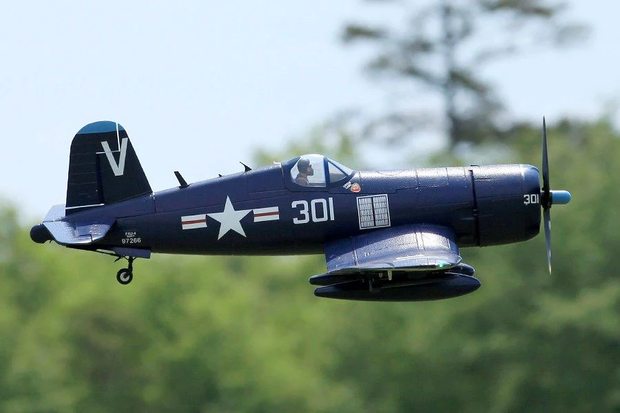 FMS 1400mm (55.1") F4U Corsair PNP Blue RC Plane with 4250 KV540 Brushless Motor 70A ESC Scale Flaps & Lights - Image 12
