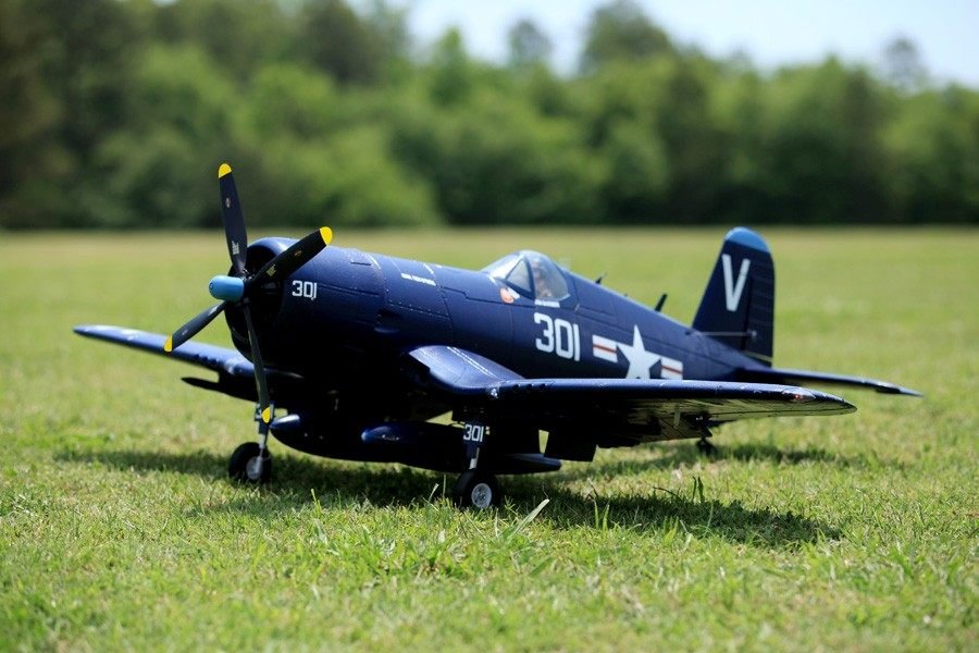 FMS 1400mm (55.1") F4U Corsair PNP Blue RC Plane with 4250 KV540 Brushless Motor 70A ESC Scale Flaps & Lights - Image 14