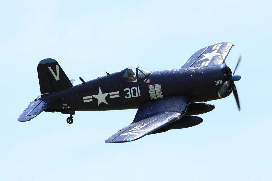 FMS 1400mm (55.1") F4U Corsair PNP Blue RC Plane with 4250 KV540 Brushless Motor 70A ESC Scale Flaps & Lights - Image 6
